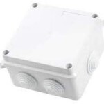 4.5 X 4.5 Inches Square IP65 Waterproof Outdoor & Indoor PVC Square Junction Box for CCTV Surveillance Security Cameras