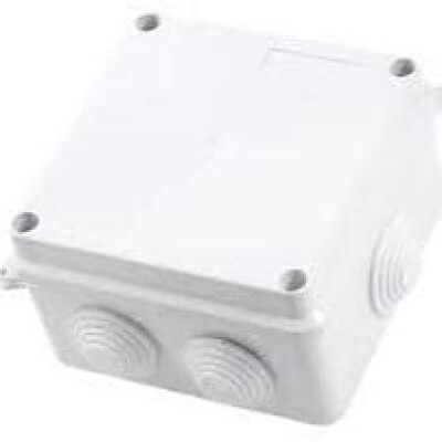 4.5 X 4.5 Inches Square IP65 Waterproof Outdoor & Indoor PVC Square Junction Box for CCTV Surveillance Security Cameras