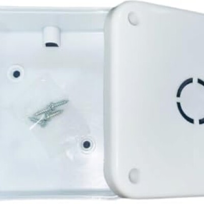 PVC Square Junction Box for CCTV Camera Mounting 4X4,White
