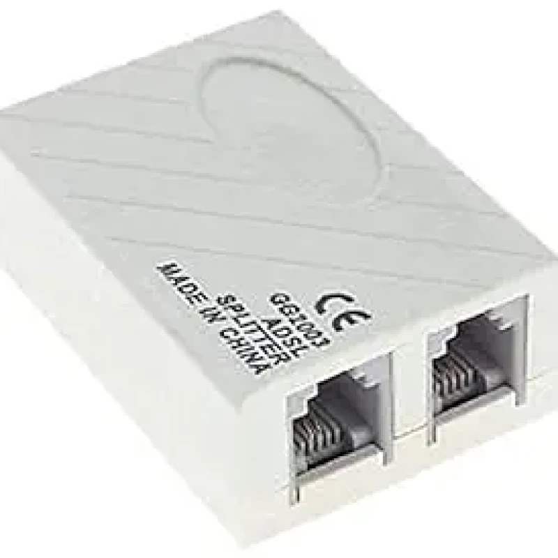 Thrifty tech ADSL/VDSL/APDT Splitter for Landline Telephone and Broadband Modem Box Internet Phone Filter Splitter - 6P2