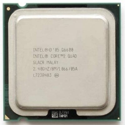 intel Core 2 Quad Q6600 2.66 GHz LGA 775 Socket 4 Cores Desktop Processor (Silver) (Support G31,G41 and 945 Motherbo