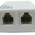 Thrifty tech ADSL/VDSL/APDT Splitter for Landline Telephone and Broadband Modem Box Internet Phone Filter Splitter - 6P2