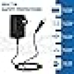 12V 1A DC Power Adapter, Long Cable Powers Supply DC12V Transformers for LED Strip, CCTV Camera, Router, Modem, Set Top