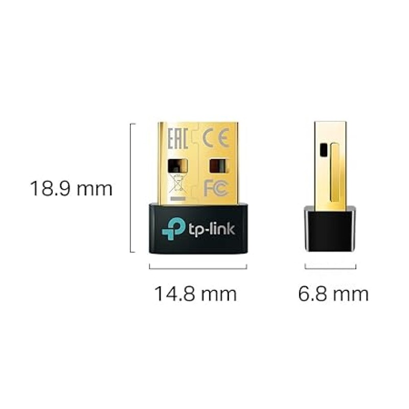 TP-Link USB Bluetooth Adapter for PC, 5.3 Bluetooth Dongle Receiver (UB500)