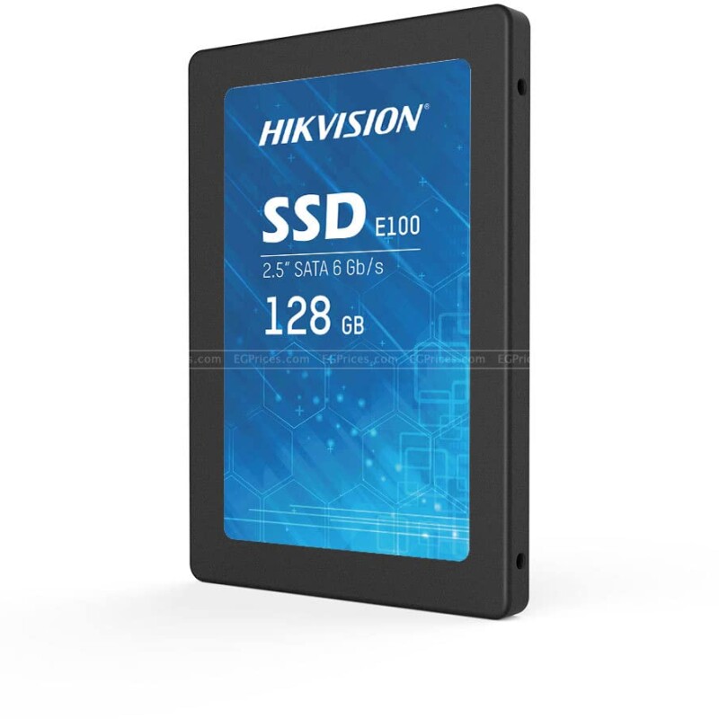 Hikvision E100 128GB 2.5-Inch Internal SSD, SATA 6Gb/s, up to 550MB/s - Solid State Disks 3D Nand TLC, Black (HS SSD E10