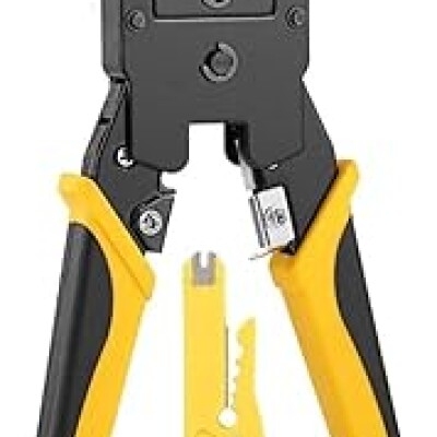 Network RJ45 RJ11 RJ12 Crimping Tool, Network Cable Cutting Stripping Crimper Crimping Too