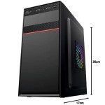 Foxin AMAR Desktop Computer Case / PC Cabinet - with Steel Metal Body
