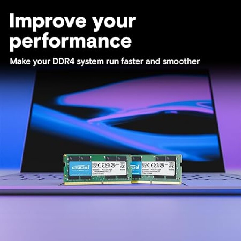 Crucial RAM 8GB DDR4 3200MHz CL22 (or 2933MHz or 2666MHz) Laptop Memory CT8G4SFRA32A