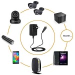 12V 1A DC Power Adapter, Long Cable Powers Supply DC12V Transformers for LED Strip, CCTV Camera, Router, Modem, Set Top