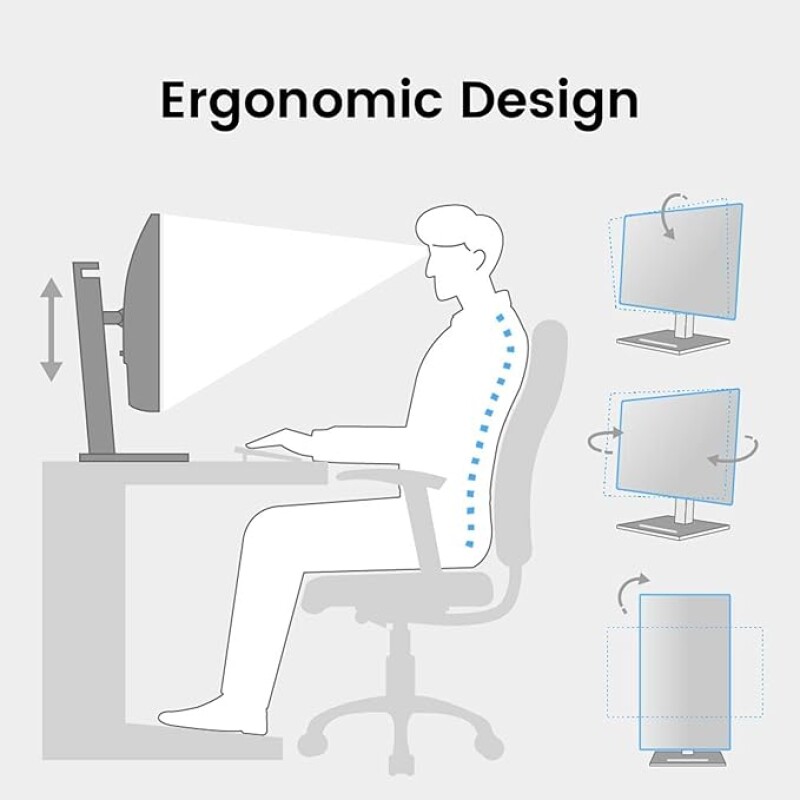 BenQ GW2490T 24" 1300:1 CR 1080p FHD IPS Monitor| 100Hz| 99% sRGB| Height Adjustable| Ergo Design| VESA MediaSync| Dual