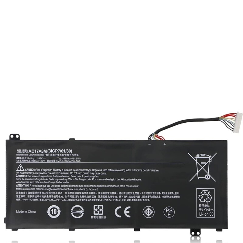 AC17A8M Laptop Battery Compatible for Acer Spin 3 SP314-52 TravelMate X3 X314-51-M X314-51-MG X3310-M X3410-M X3410-MG T