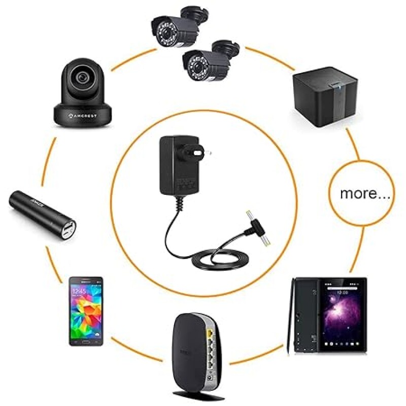 12V 2AMP DC Power Adapter, Powers Supply, SMPS for LCD Monitor, TV, LED Strip, CCTV, 12 Volt Power Adapter,AC Input 100-