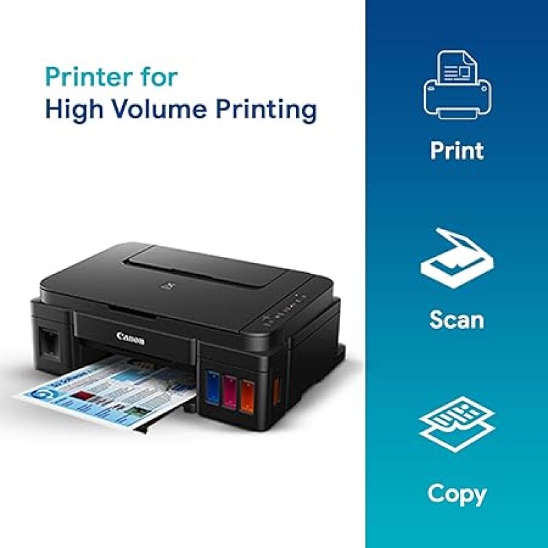 Canon PIXMA MegaTank G3000 All in One WiFi Inktank Colour Printer with 2 Additional Black Ink Bottles
