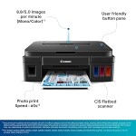 Canon PIXMA MegaTank G3000 All in One WiFi Inktank Colour Printer with 2 Additional Black Ink Bottles