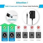 12V 1A DC Power Adapter, Long Cable Powers Supply DC12V Transformers for LED Strip, CCTV Camera, Router, Modem, Set Top