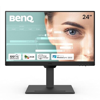 BenQ GW2490T 24" 1300:1 CR 1080p FHD IPS Monitor| 100Hz| 99% sRGB| Height Adjustable| Ergo Design| VESA MediaSync| Dual