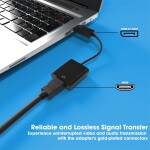 Sounce Display Port to HDMI Adapter, 1080p Display Port DP to HDMI Cable