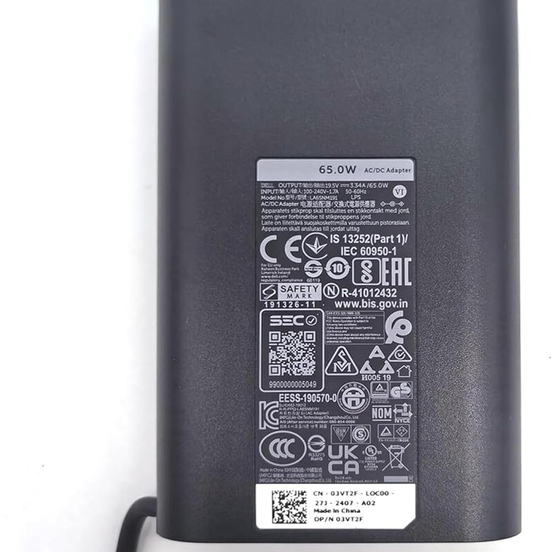 65W Laptop Charger for DELL