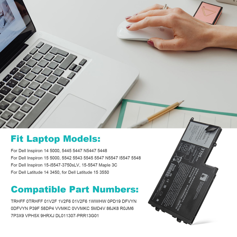 DELL BATTERY TRHFF 5547